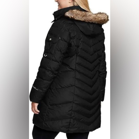 Eddie Bauer Sun Valley Down Parka – Black – Women’s XL - Picture 4 of 16